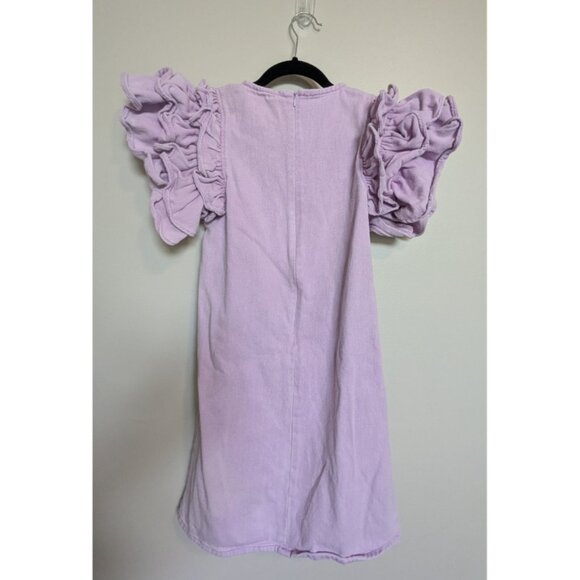 Lavender Haze Ruffle Denim Dress - Picture 3 of 3